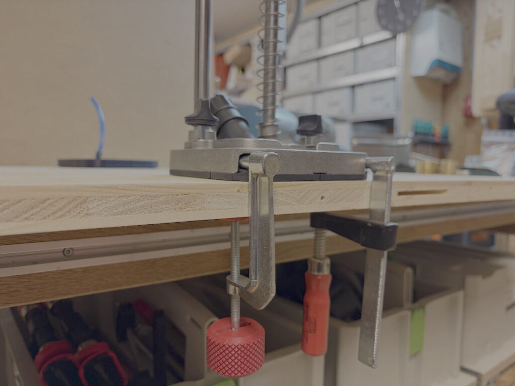 Festool MB 40 mit Tischklemmen Fixiert